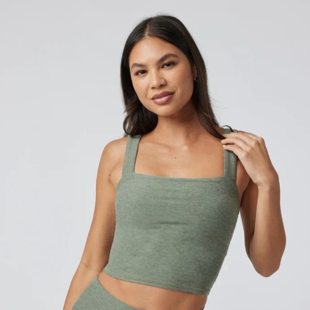 Olive Green Women's Crop Top